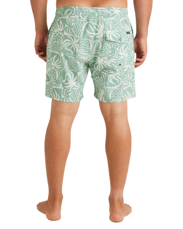 Exotica Print Elastic Boardshort