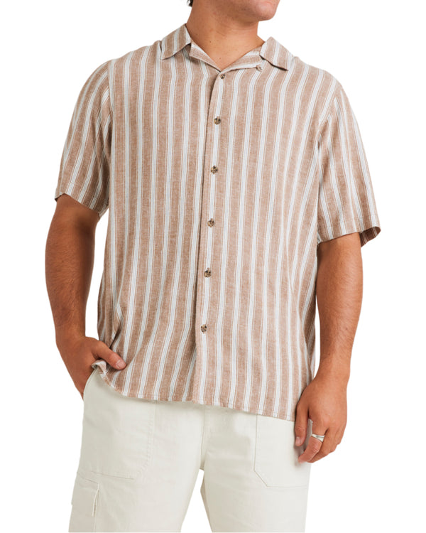 Beat Stripe Vintage Short Sleeve Shirt