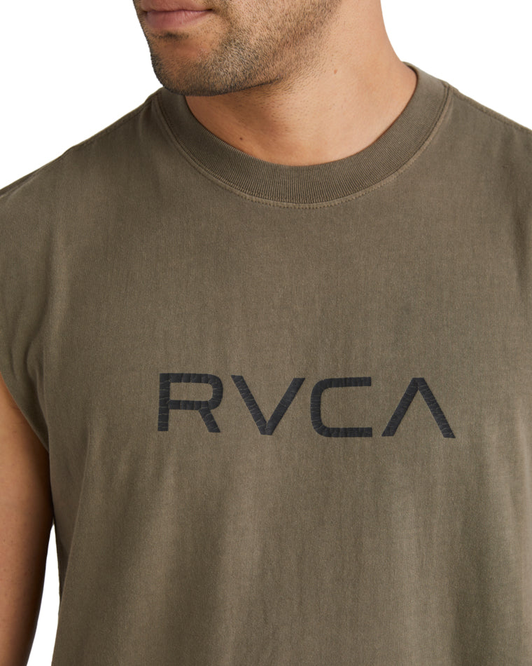 Big Rvca Washed Muscle