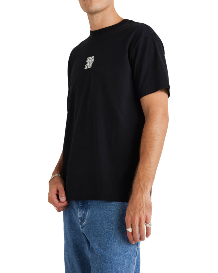 Blocked Rvca Short Sleeve Tee