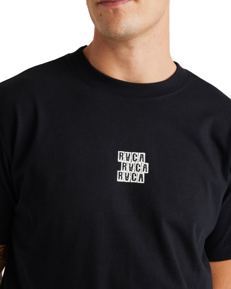 Blocked Rvca Short Sleeve Tee