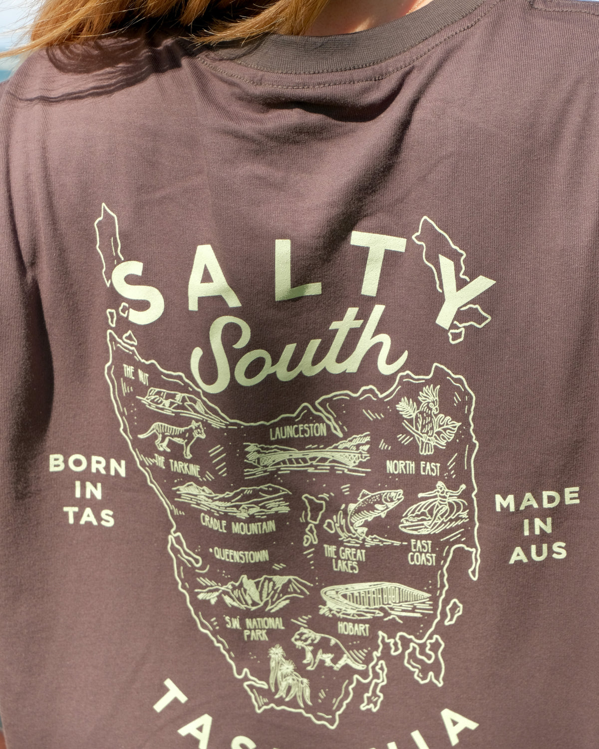 Tassie Map Cropped Tee