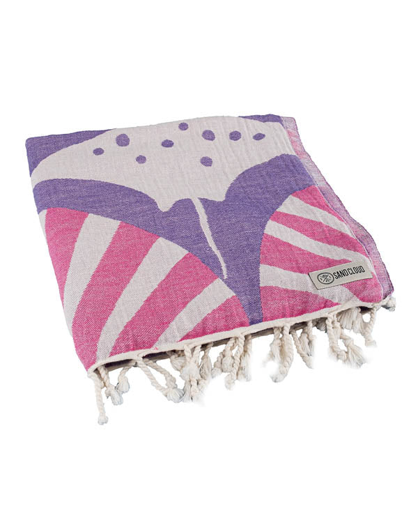 Geo Manta Rays Towel