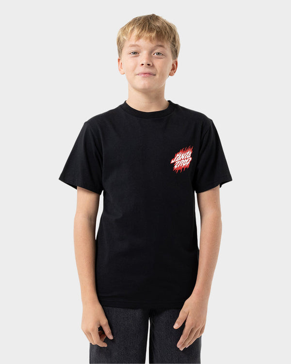 Boys Flamed Dot Upside Down Tee