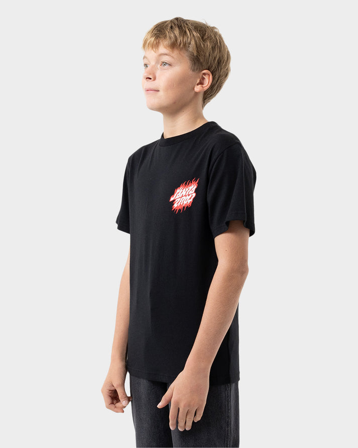 Boys Flamed Dot Upside Down Tee