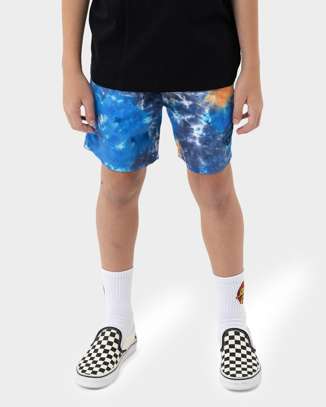 Boys Industrial Dot Mono Boardshort