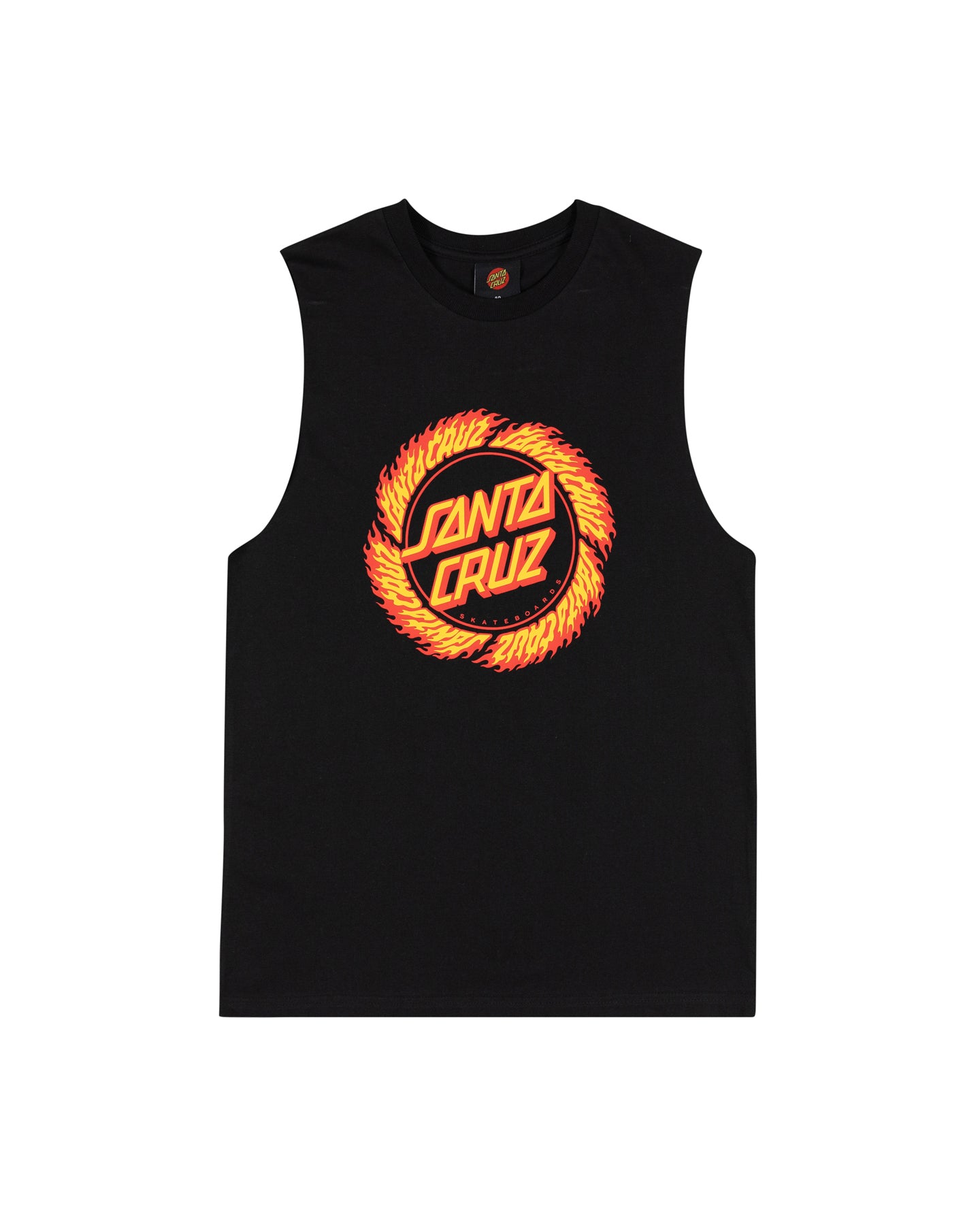 Boys Flame Ringed Dot Front Muscle