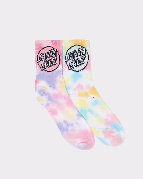 Kids Other Dot Tie Dye Mid Sock