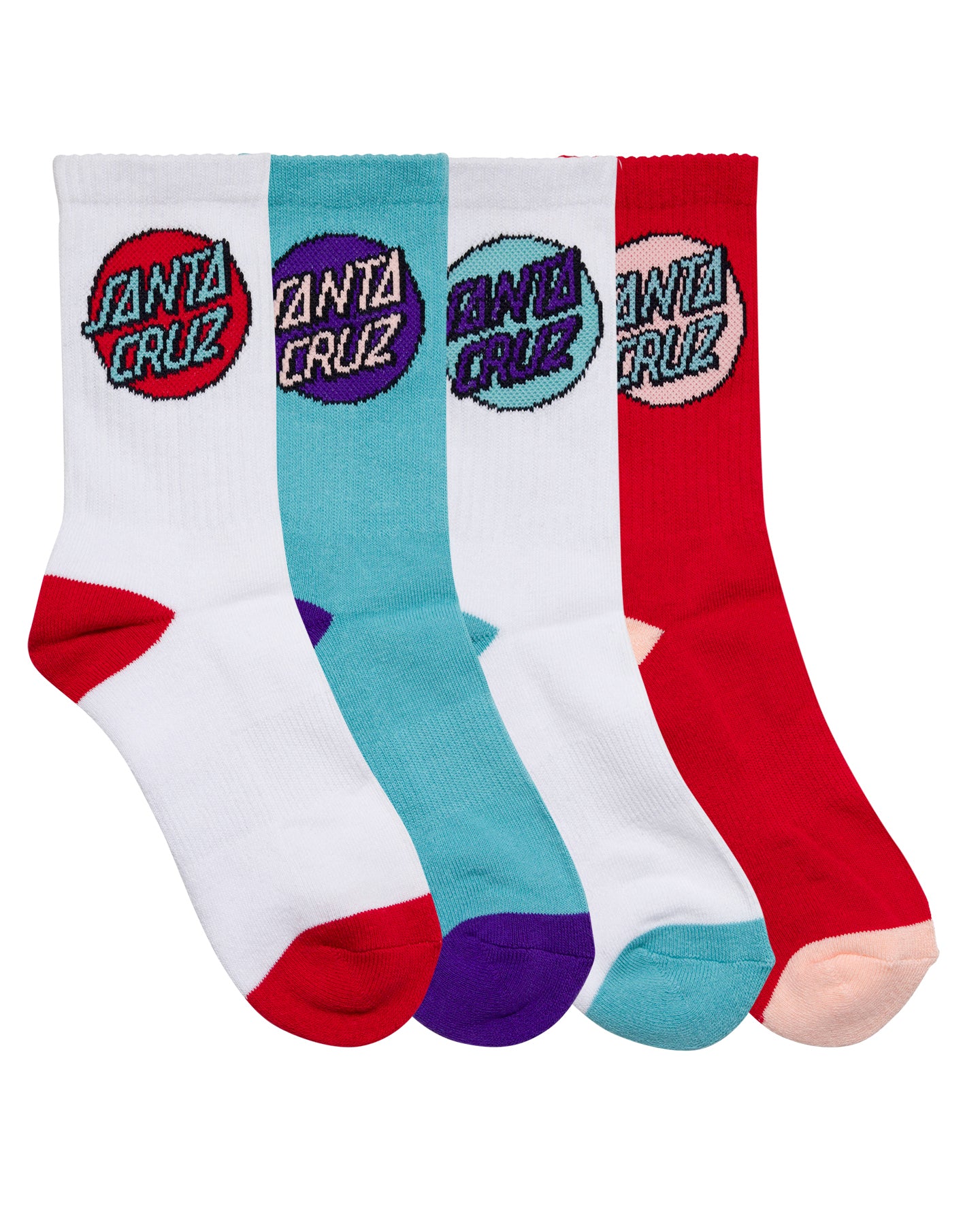 Girls Other Dot Crew Sock 4 Pack