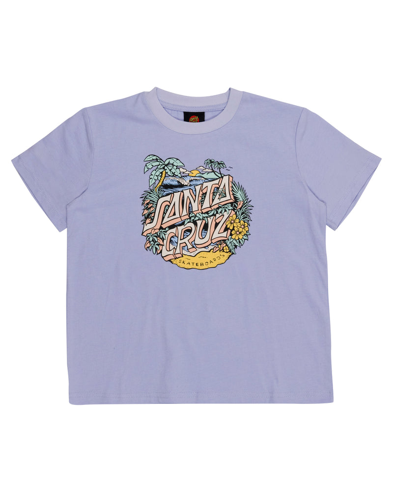 Girls Aloha Dot Front Tee