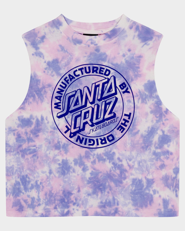 Girls Mfg Dot Mono Front Muscle Tee