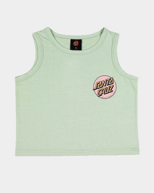 Girls Other Dot Chest Crop Tank