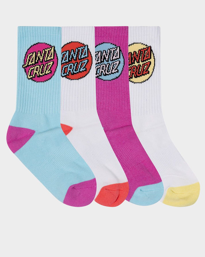 Kids Other Dot Crew Sock 4 Pack