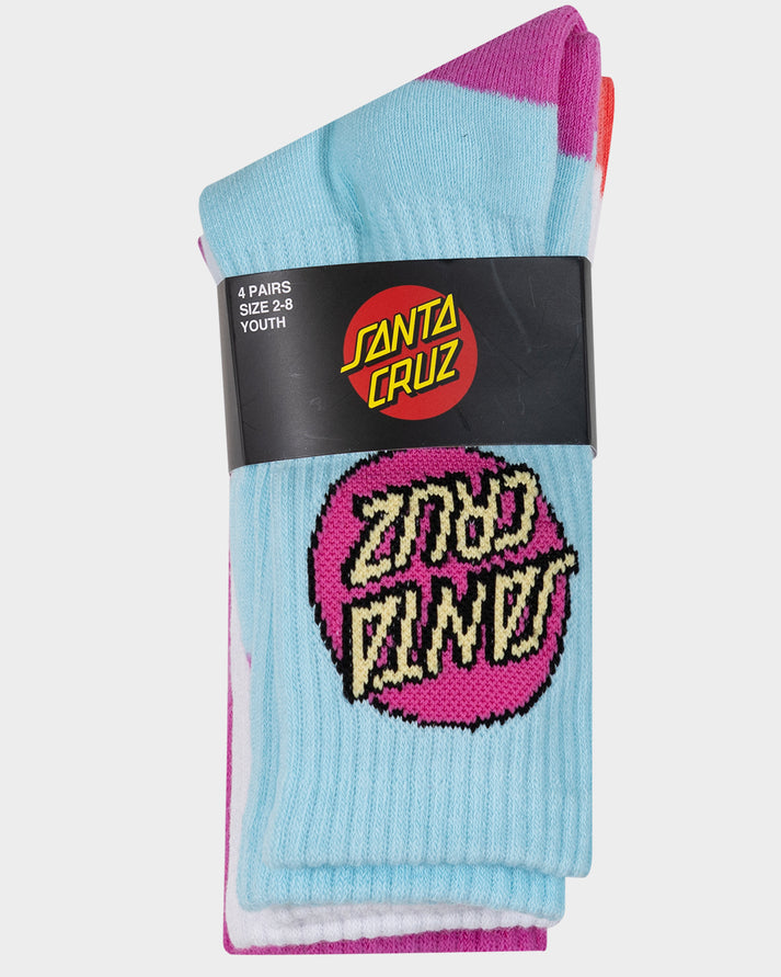 Kids Other Dot Crew Sock 4 Pack