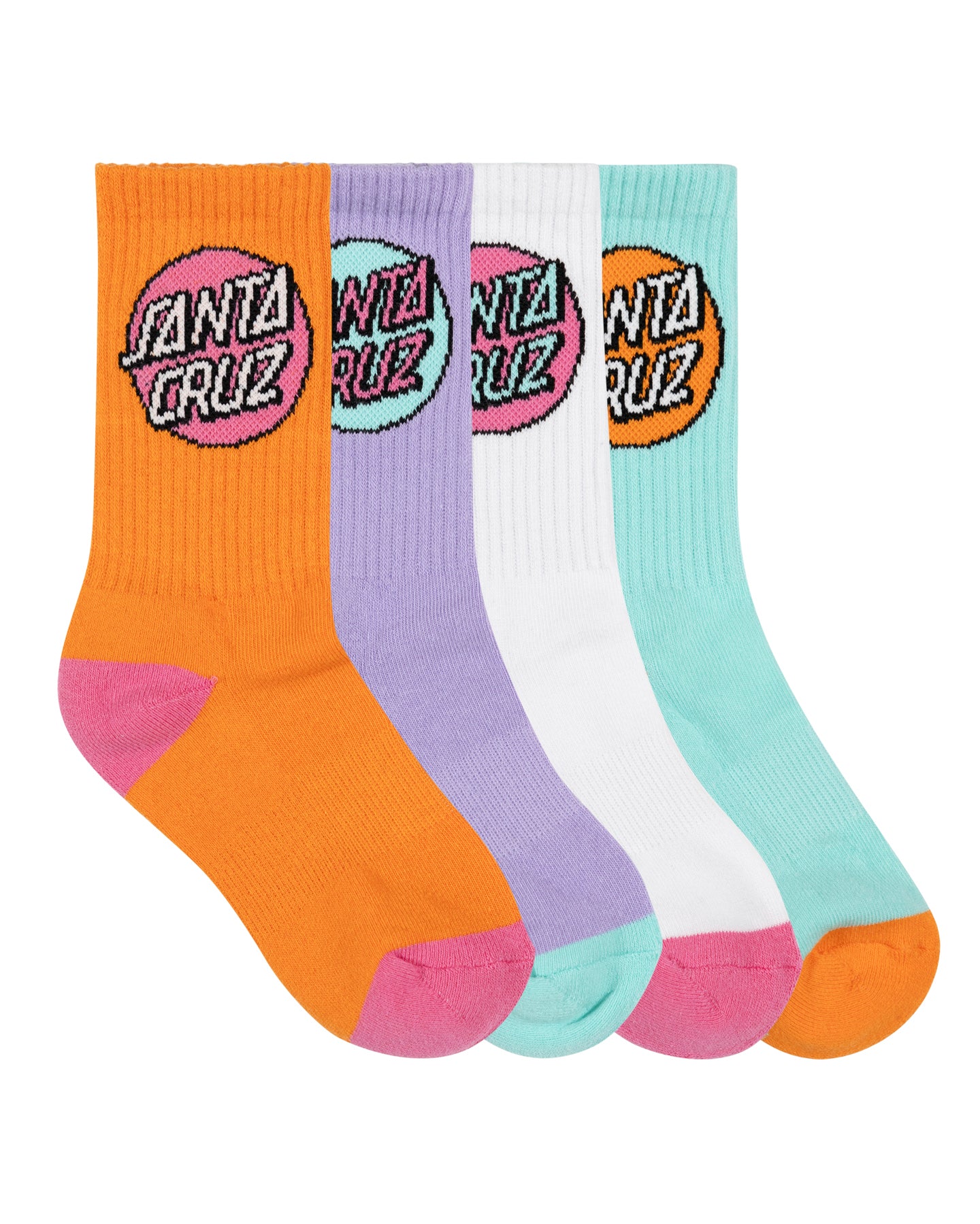 Girls Other Dot Crew Sock 4 Pack