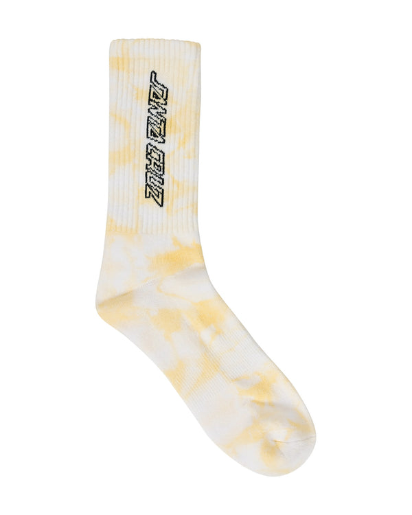 Solid Strip Hollow Crew Sock