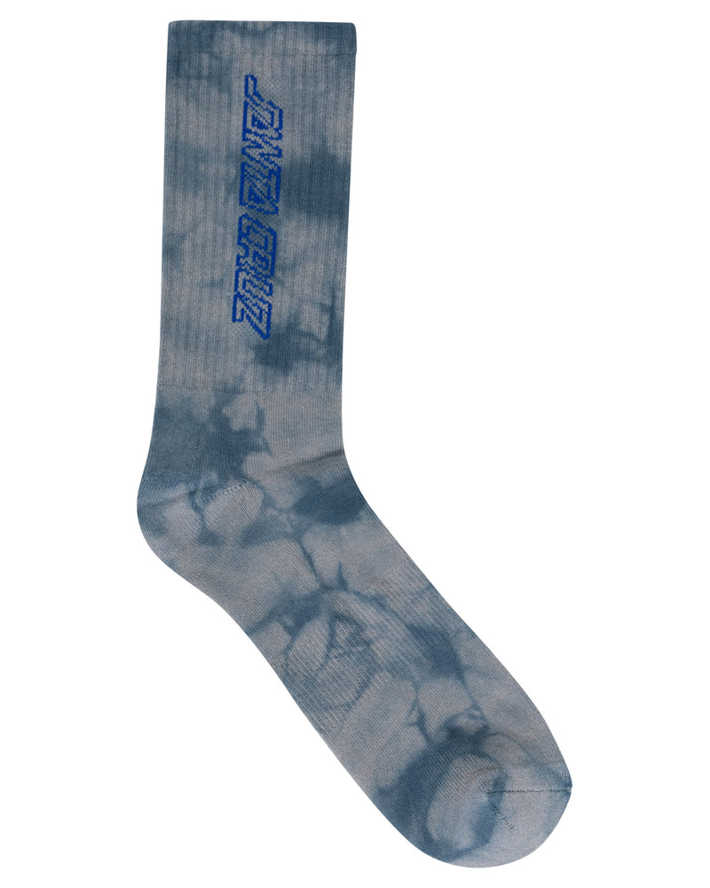 Solid Strip Hollow Crew Sock