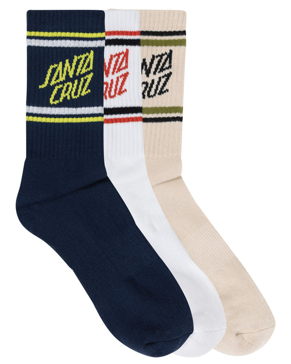 Sc Link Stripe Crew Sock