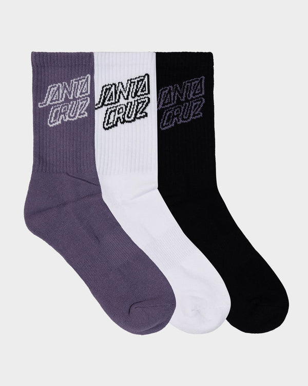 Stack Mono Crew Sock 3 Pack