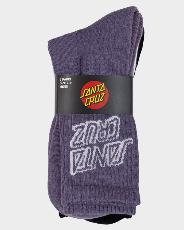 Stack Mono Crew Sock 3 Pack
