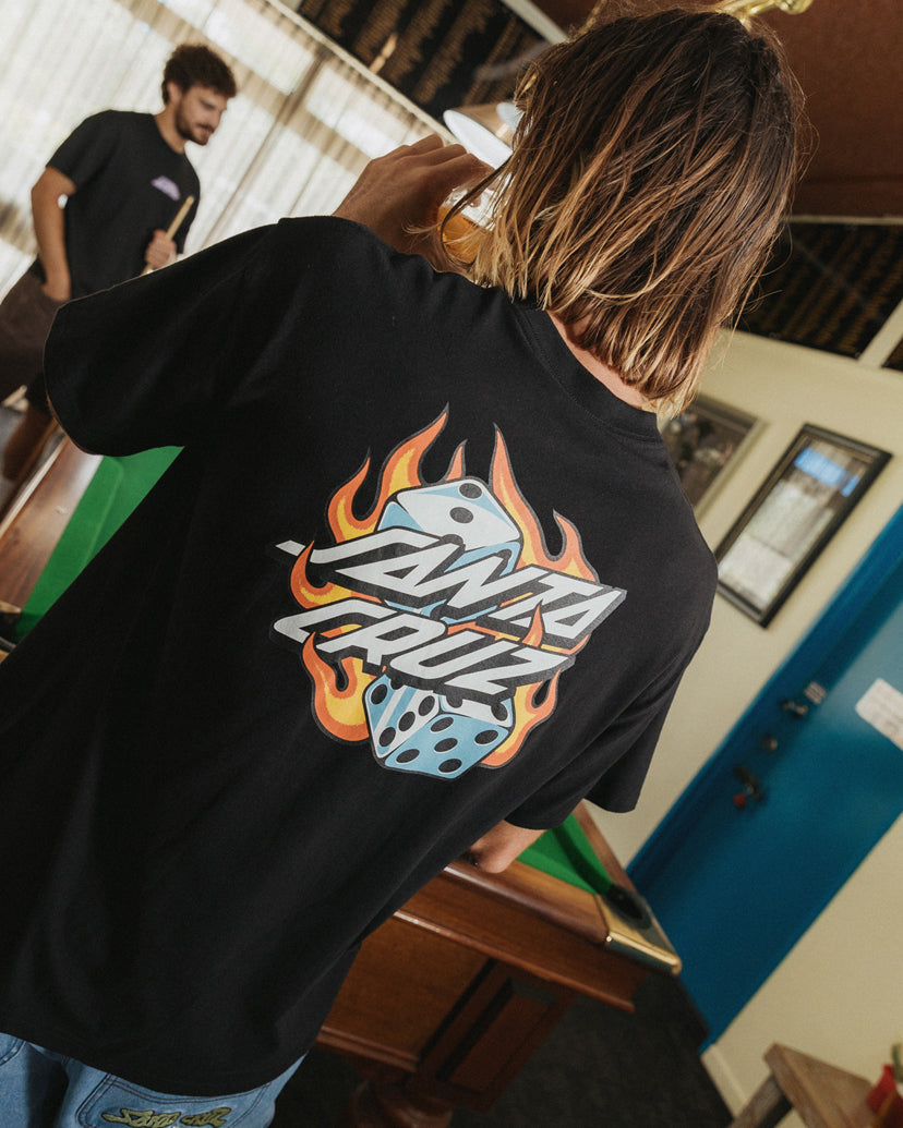 Flaming Dice Dot Flash Tee