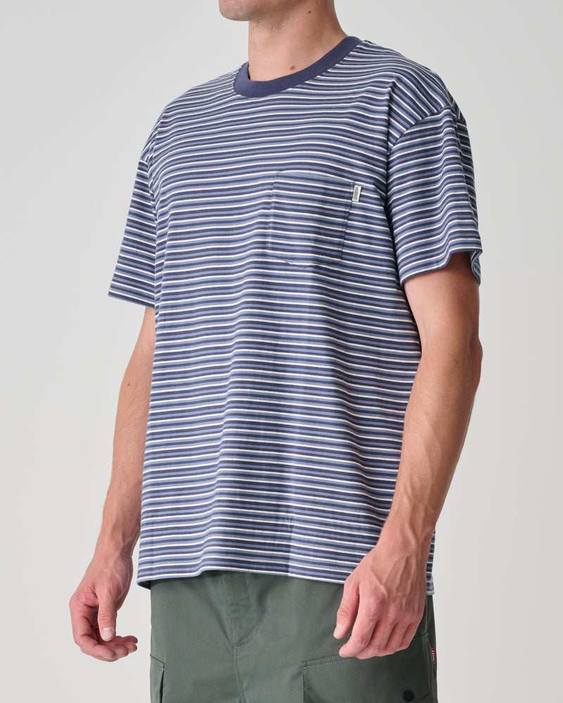 Baby Stripe Short Sleeve Pocket Tee