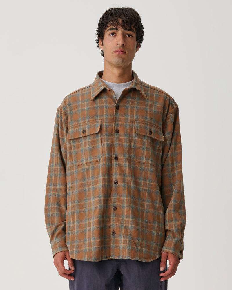 Plaid Long Sleeve Overshirt