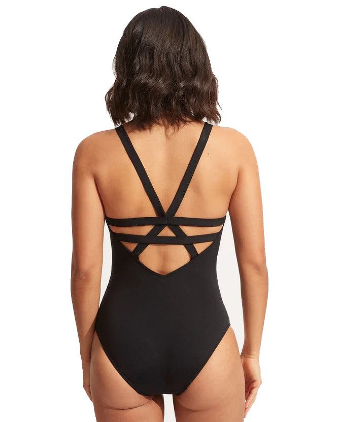 Seafolly Collective Deep V One Piece