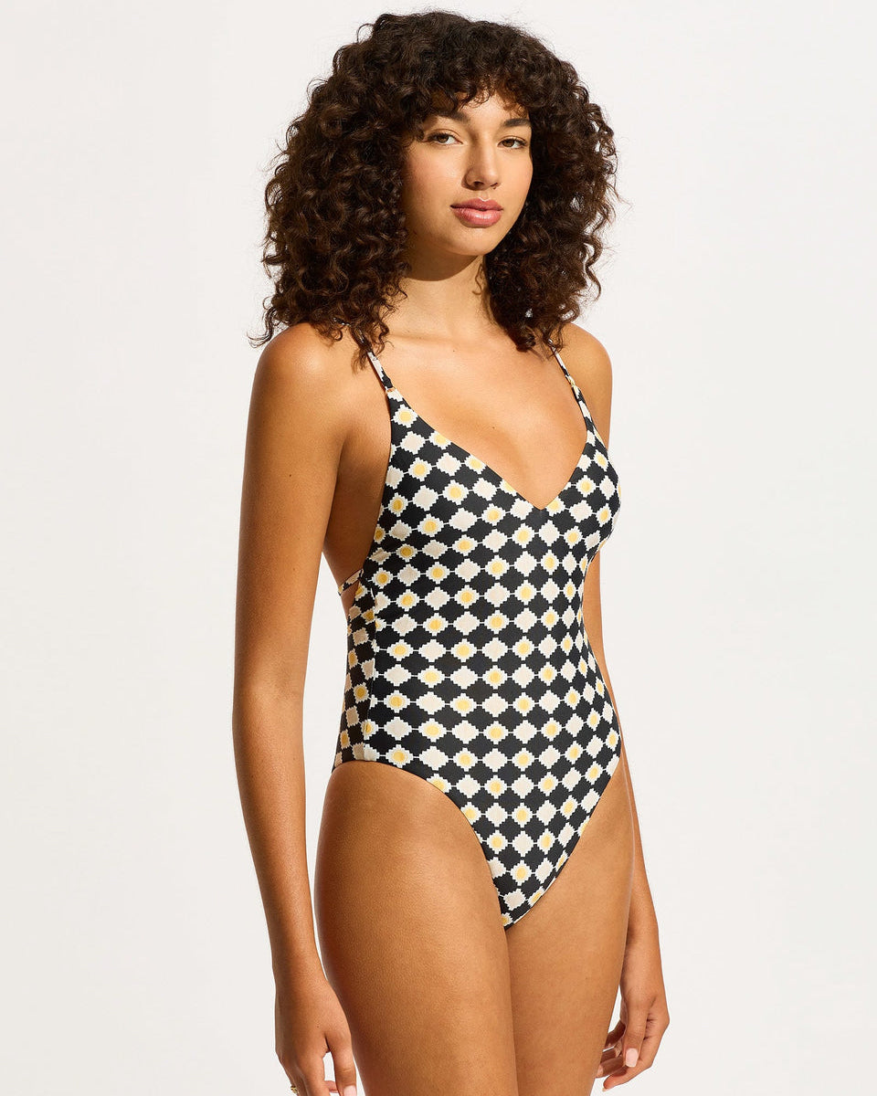 V Neck One Piece