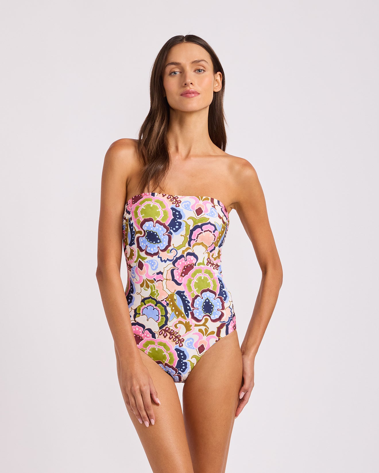 Sea Blossom Bandeau One Piece