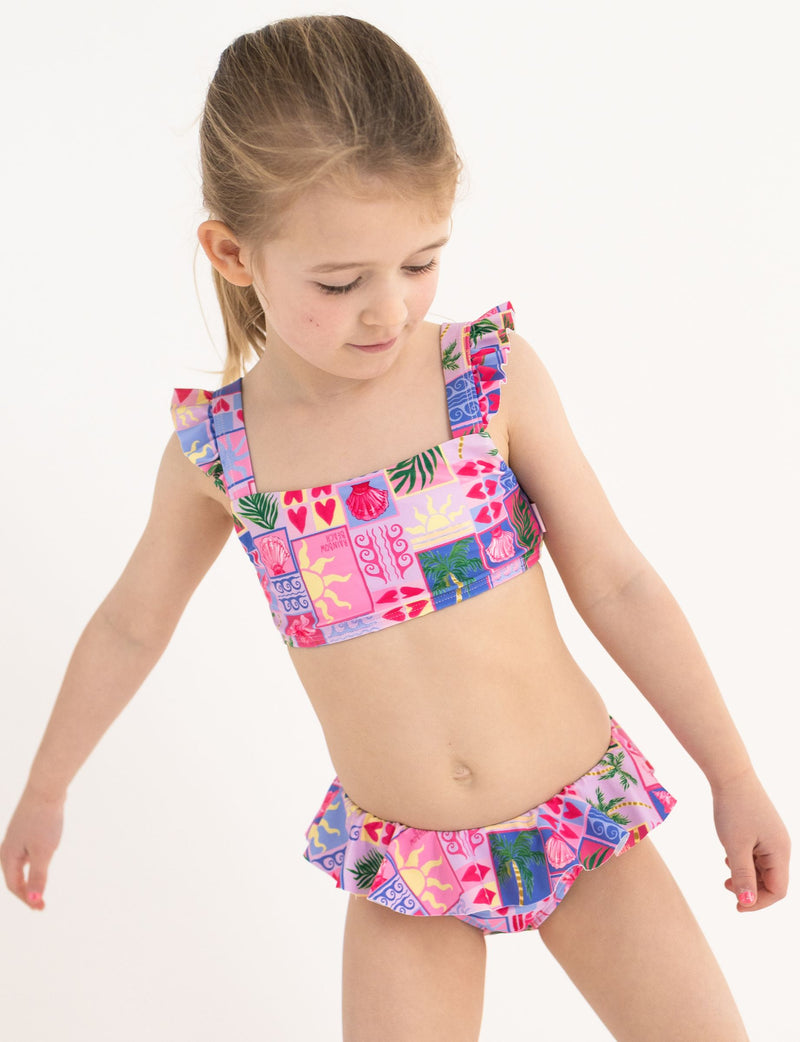 Tots Rainbow Beach Frill Bikini