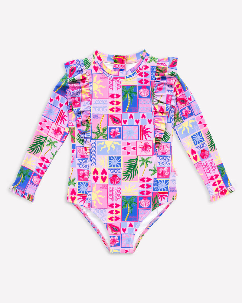 Tots Rainbow Beach Frill Sunsuit