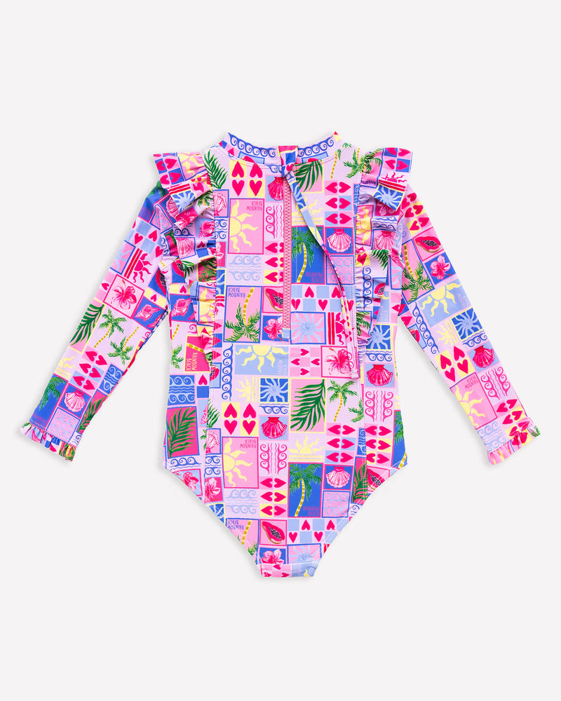 Tots Rainbow Beach Frill Sunsuit