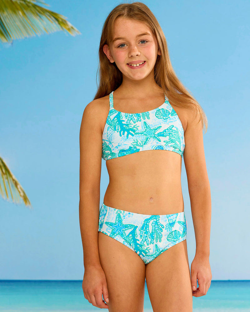 Girls La Mer Blue Bikini