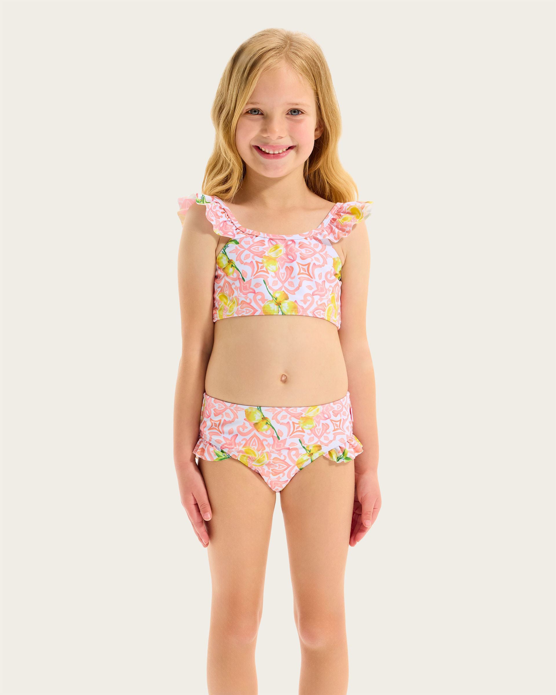 Tots Lemon Tile Bikini Set