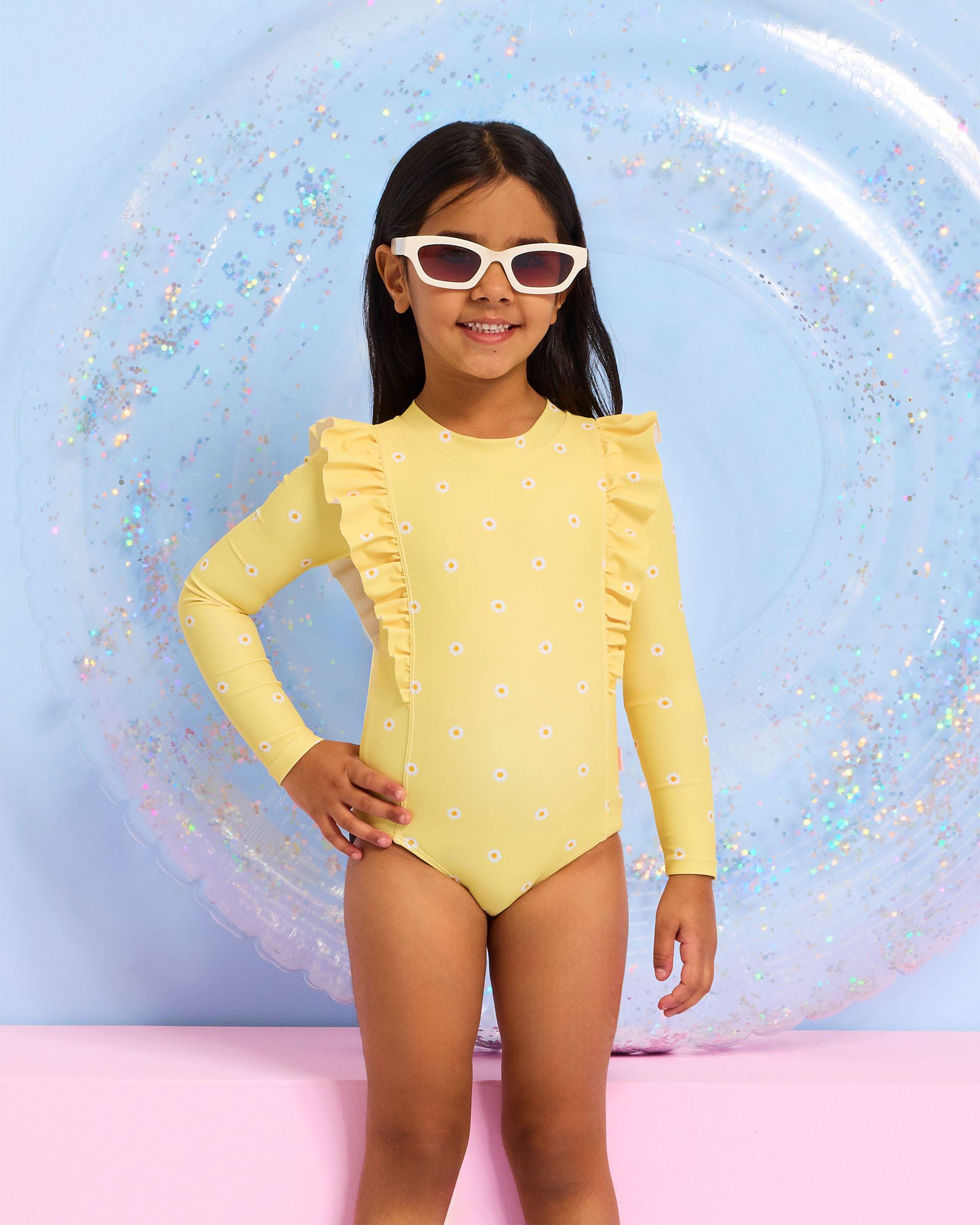 Tots Daisy Chain Frill Paddlesuit