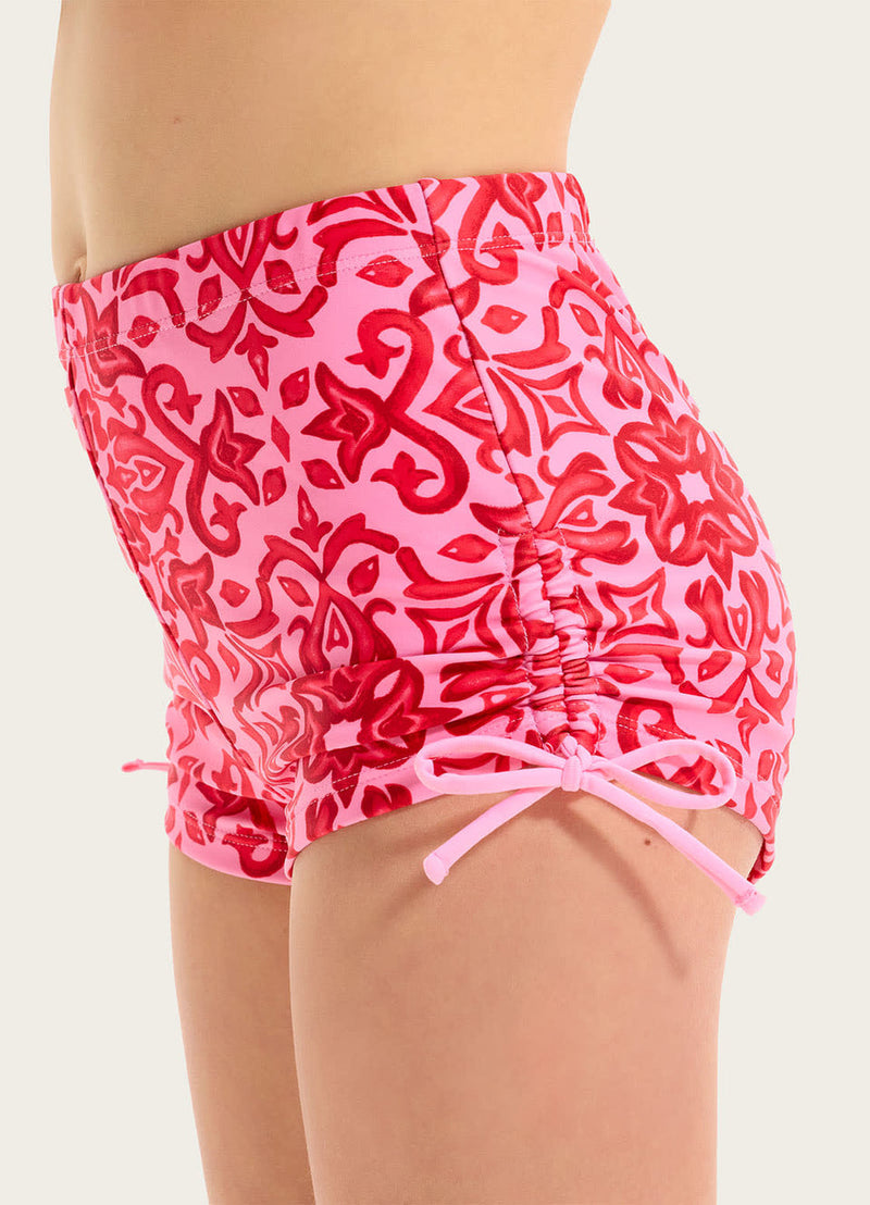 Girls Capri Tile Boy Leg Surf Set
