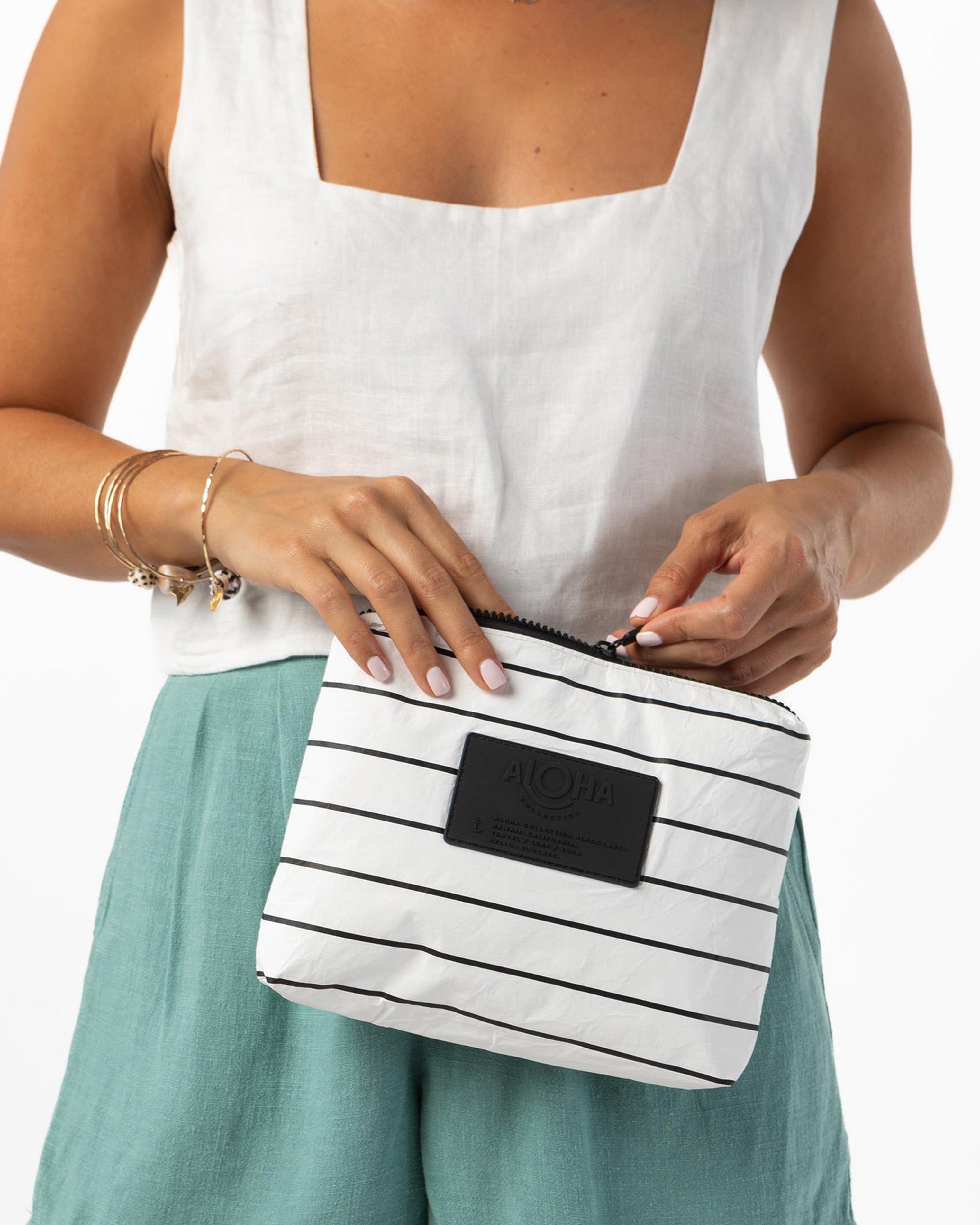 Small Pinstripe Pouch