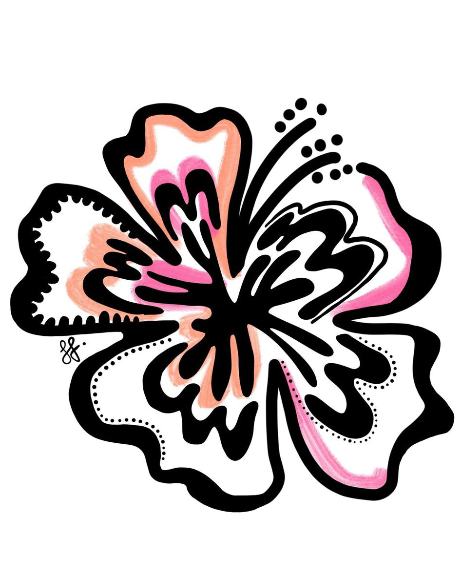 Hibiscus Sticker