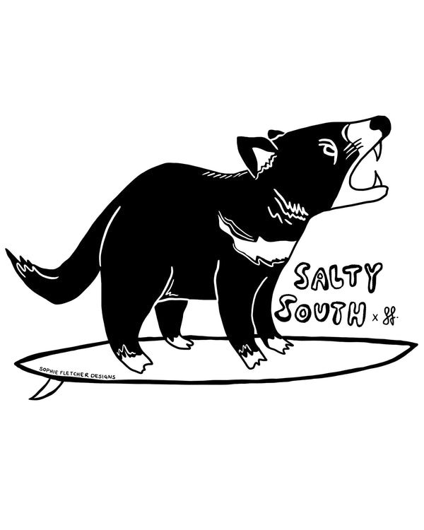 Salty South x Sophie Tassie Devil Sticker