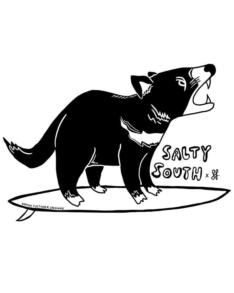 Salty South x Sophie Tassie Devil Sticker