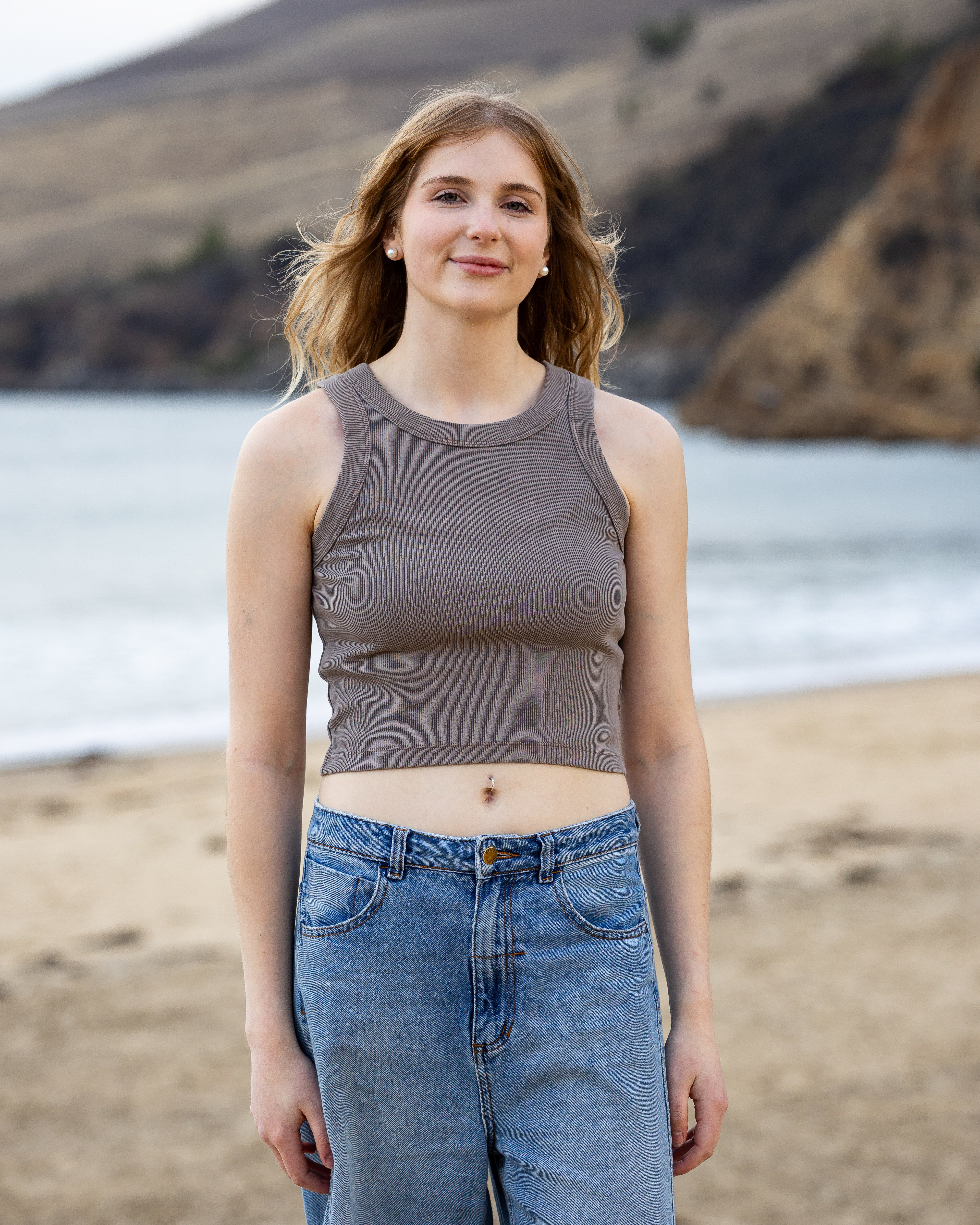 Faded Organic Rib Crop Tank