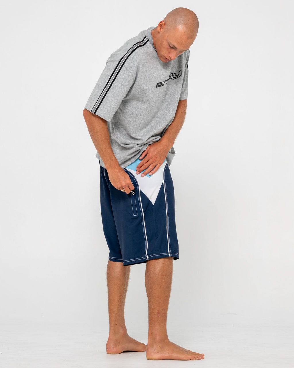 Straight Pipe Fixed Waist Boardshort