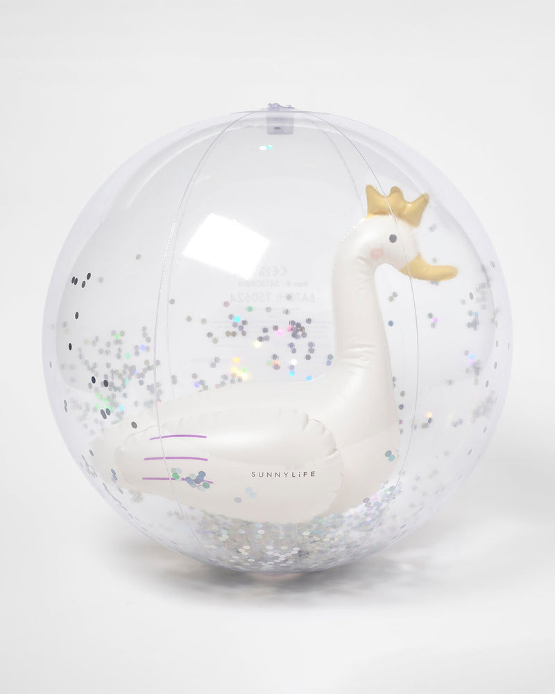 3D Inflatable Beach Ball Princess Swan