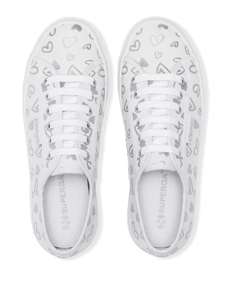 2740 Platform Faux Leather Cute Hearts Shoe