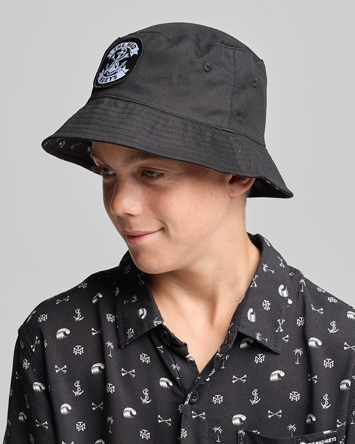 Youth Anchor BonesReversible Bucket Hat