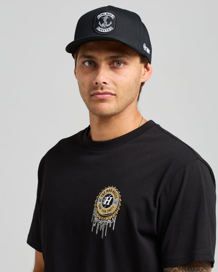 Skull Anchor Twill Snapback Cap