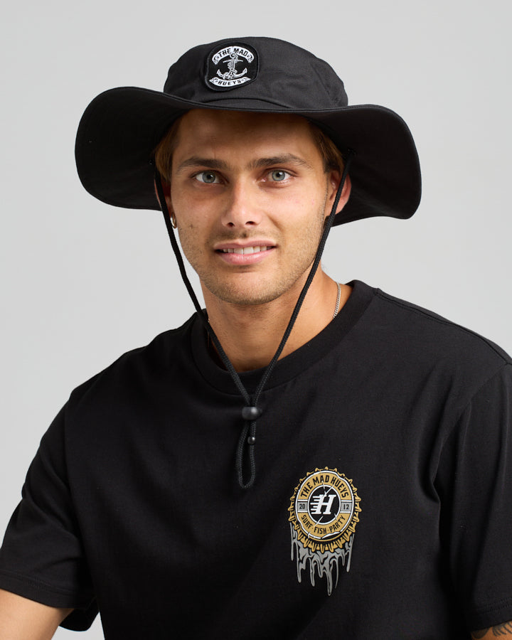 Skull Anchor Wide Brim Hat