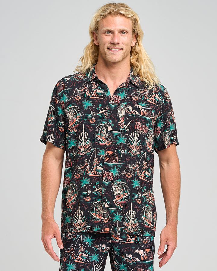 She'll Be Right Short Sleeve Woven Top