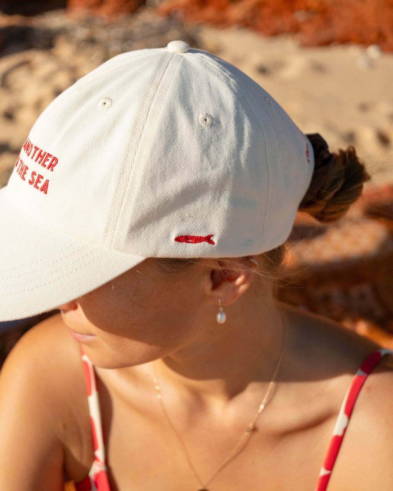 Just Another Fish In The Sea Vintage Beach Cap